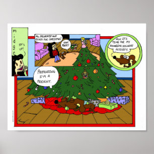 Midge "Christmas Tree Comic" Poster