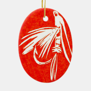 Midge Classic Trout Fly Christmas Ornament