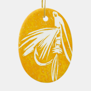 Midge Classic Trout Fly Christmas Ornament