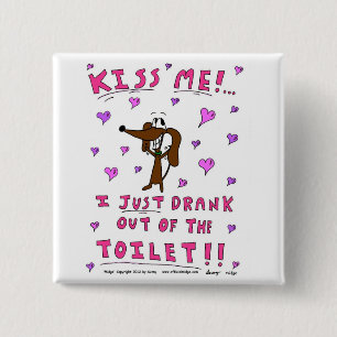Midge 'KISS ME' Button