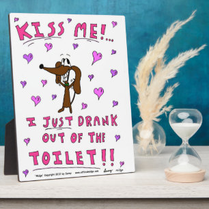 Midge "KISS ME" Funny Plaque