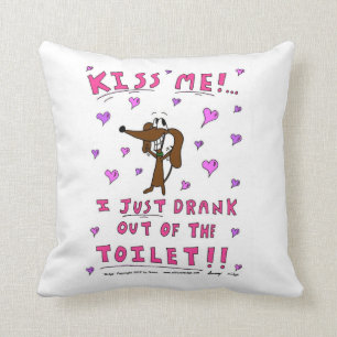 Midge "KISS ME" Pillow