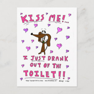 Midge 'KISS ME' Postcard