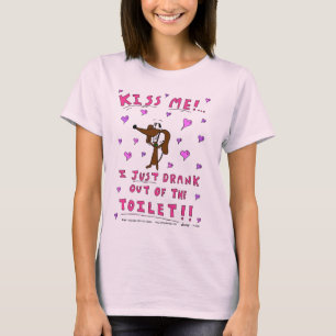 Midge 'KISS ME' Womens Baby Doll T-Shirt