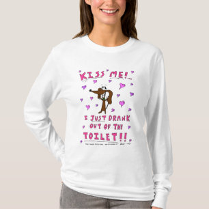 Midge "KISS ME" Womens Hooded Sweatshirt T-Shirt