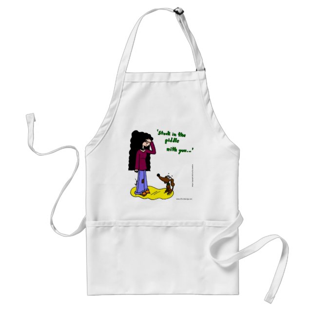 Midge "Stuck In The Piddle With You" Apron (Front)