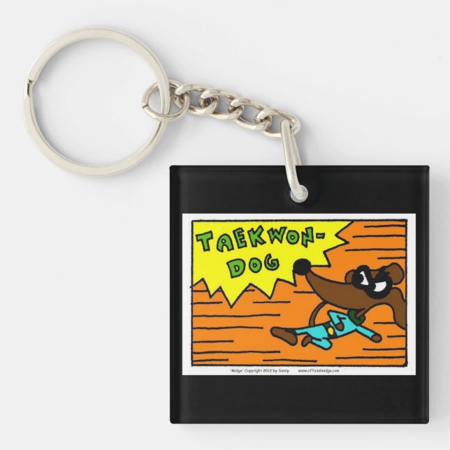 Midge TAEKWON-DOG Acrylic Keychain (Front)