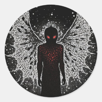 MIDJOURNEY MONSTERS CRYPTID SERIES CLASSIC ROUND STICKER