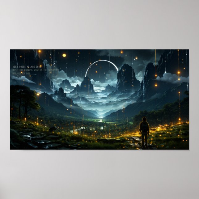 'Midjourney What is the Future?' Poster (Front)