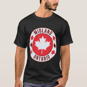 Midland, Canada City T-Shirt Travel & Hometown P