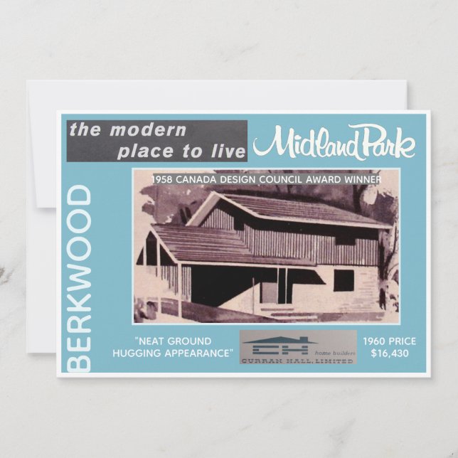 Midland Park House Model Collectible Card (Front)