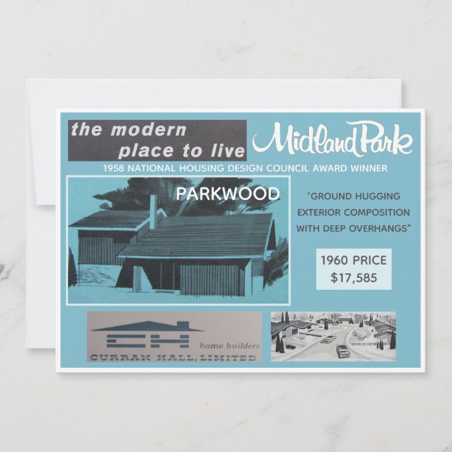 Midland Park House Model Collectible Card (Front)