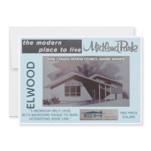 Midland Park House Model Collectible Card