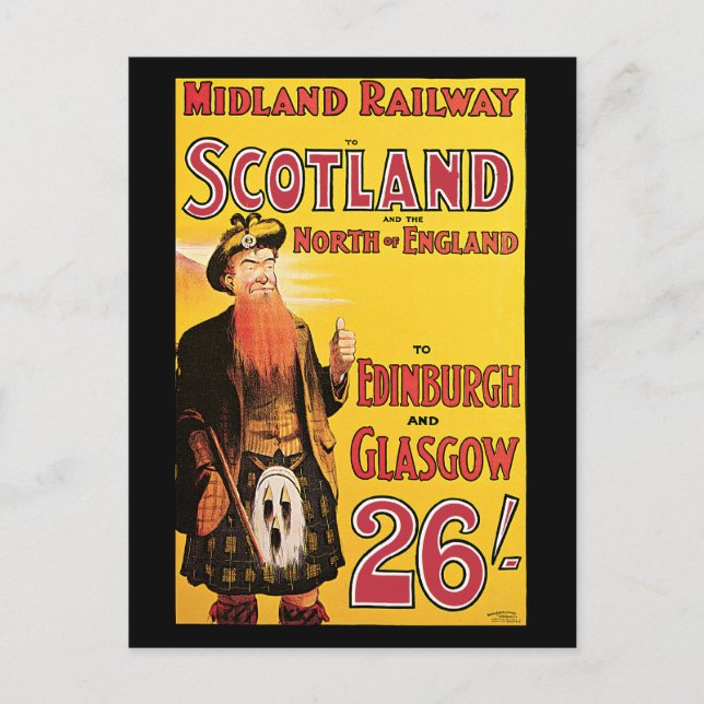 Midland Railway Scotland Postcard (Front)