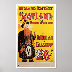 Midland Railway to Scotland Poster