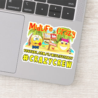 Midlife Crazy Sticker