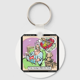 MidLife Crisis Funny Tees Mugs Cards & Gifts Keychain