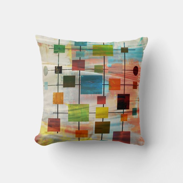 MidMod Graffiti 4.0 Throw Pillow (Front)