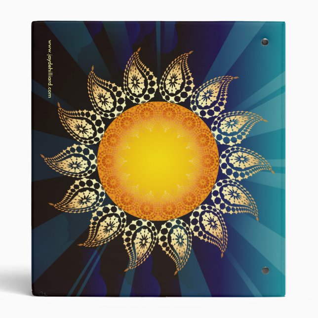 Midnight and Sunrise Celestial Binder (Back)