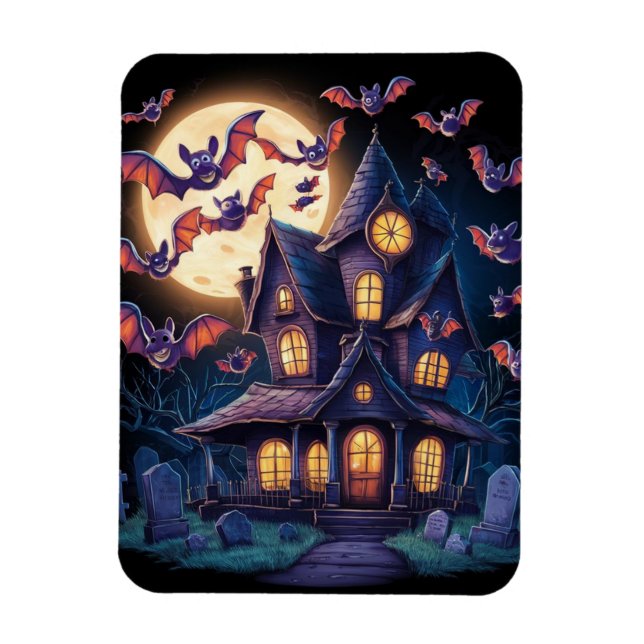 Midnight at the Haunted Estate Magnet (Vertical)