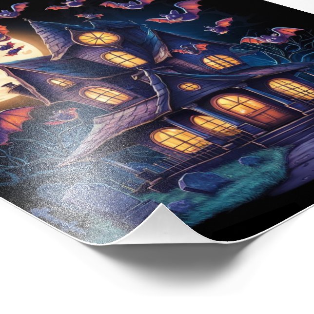 Midnight at the Haunted Estate Photo Print (Corner)