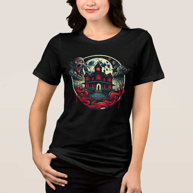 Midnight at the Manor Tri-Blend Shirt (Front)