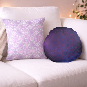 Midnight Aura – Colour of Heart Round Pillow