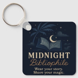 Midnight Bibliophile Keychain