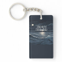 Midnight Bibliophile Logo Keychain