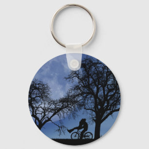 Midnight Bike Ride Keychain