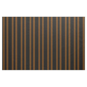 Midnight black, Coco brown stipe, stripes Fabric