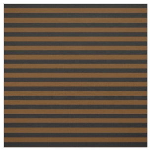 Midnight black, Coco brown stipe, stripes Fabric