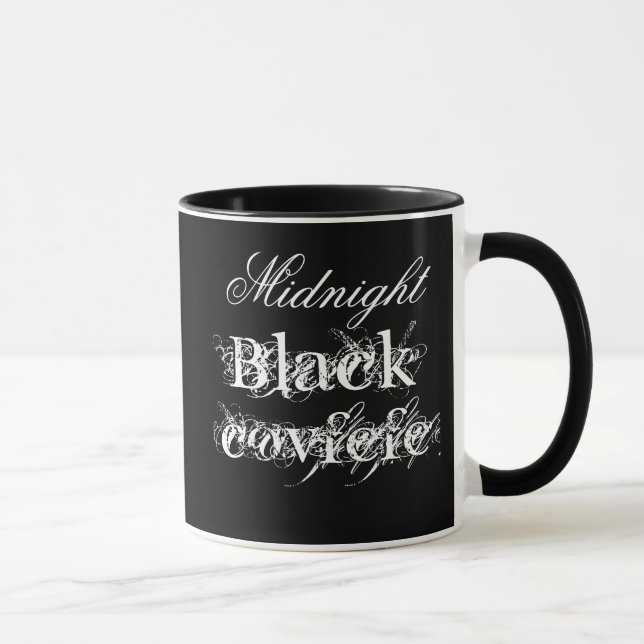 Midnight Black cofvefe customizable Mug (Right)