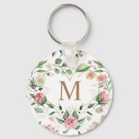 midnight bloom elegant wreath monogram