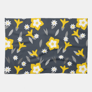 Midnight Bloom Kitchen Towel