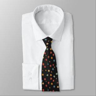 Midnight Bloom Men's Neck Tie