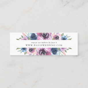 Midnight Blooms Cartes de réponse RSVP pour site