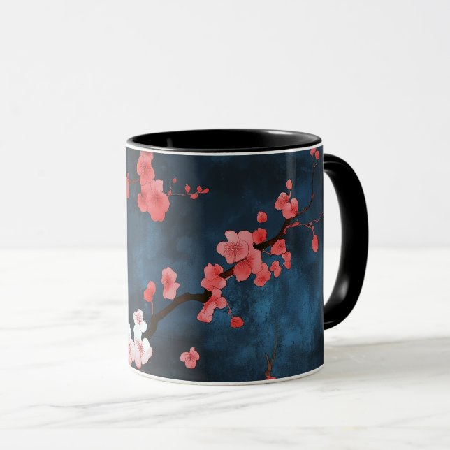 Midnight Blossoms Mug (Front Right)
