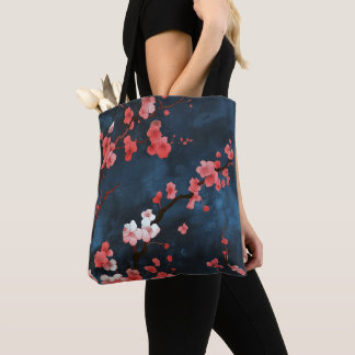 Midnight Blossoms Tote Bag