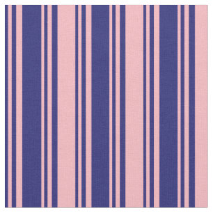 Midnight Blue and Light Pink Coloured Pattern Fabric