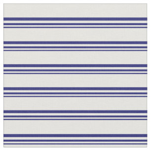 Midnight Blue and Mint Cream Coloured Pattern Fabric