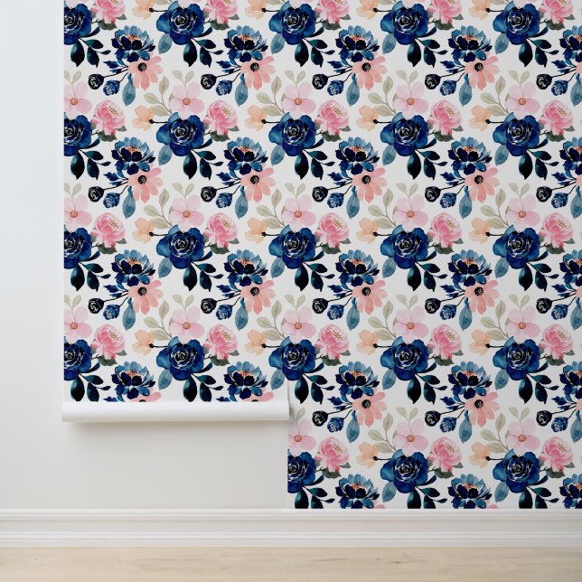 Midnight Blue and Pink  Wallpaper (Application)