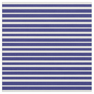 Midnight Blue and White Coloured Pattern Fabric