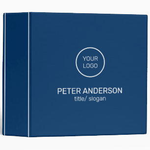 Midnight Blue Background Binder