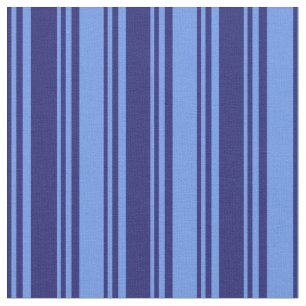 Midnight Blue & Cornflower Blue Pattern Fabric