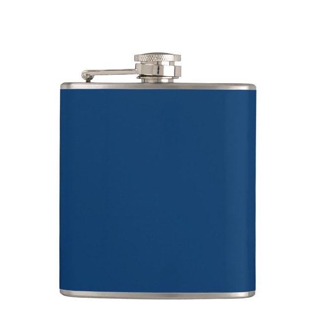 Midnight Blue Custom Flask (Front)