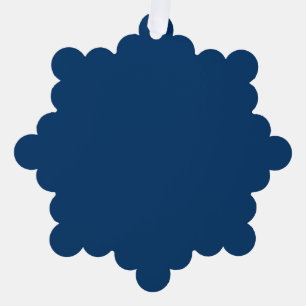 Midnight Blue Custom Paper Ornament Card