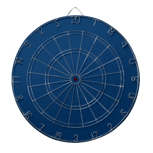 Midnight Blue Customizable Dartboard (Front)