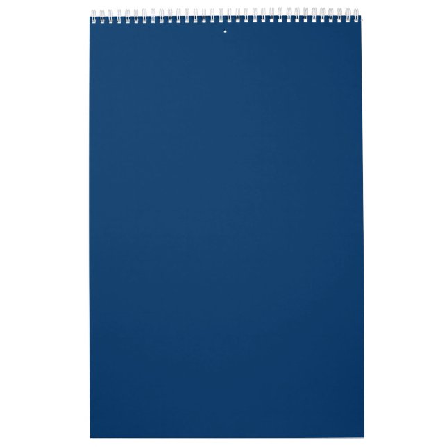 Midnight Blue Customizable Wall Calendar (Cover)