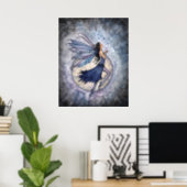 Midnight Blue Fairy Poster by Molly Harrison (Home Office)